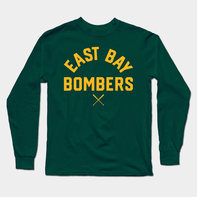 Oakland 'East Bay Bombers' Baseball Fan T-Shirt: Sport Your East Bay Pride with a Bold Baseball Twist! Long Sleeve T-Shirt by CC0hort